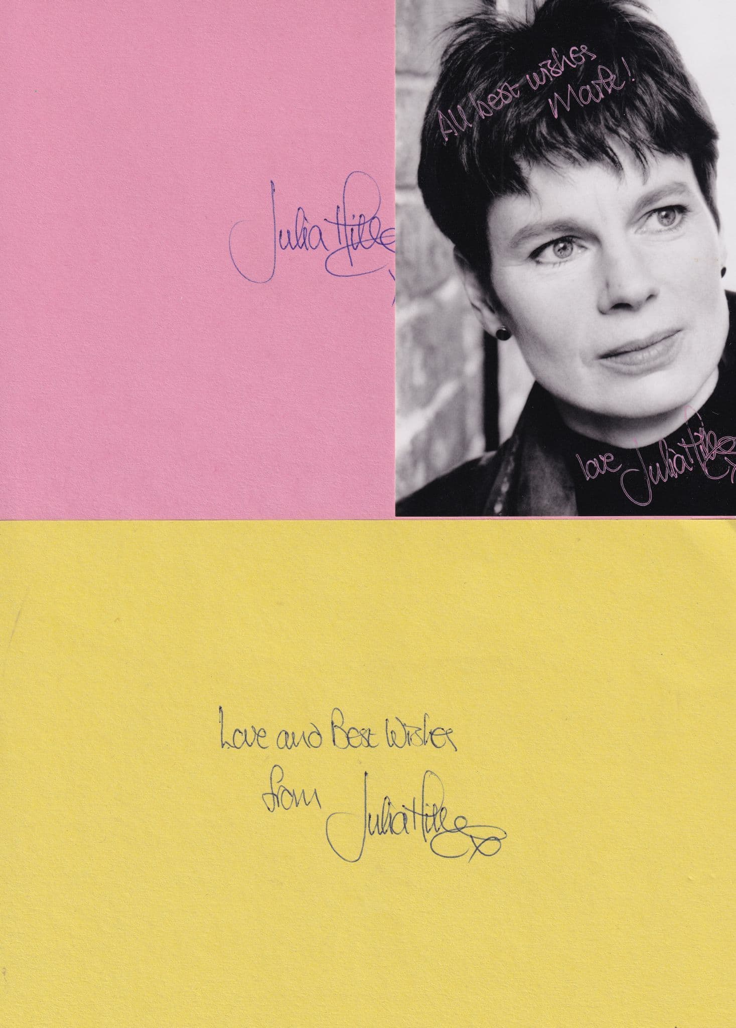 Julia Hills 2.4 Children Casualty Who Dares Wins 3x Hand Signed Photo