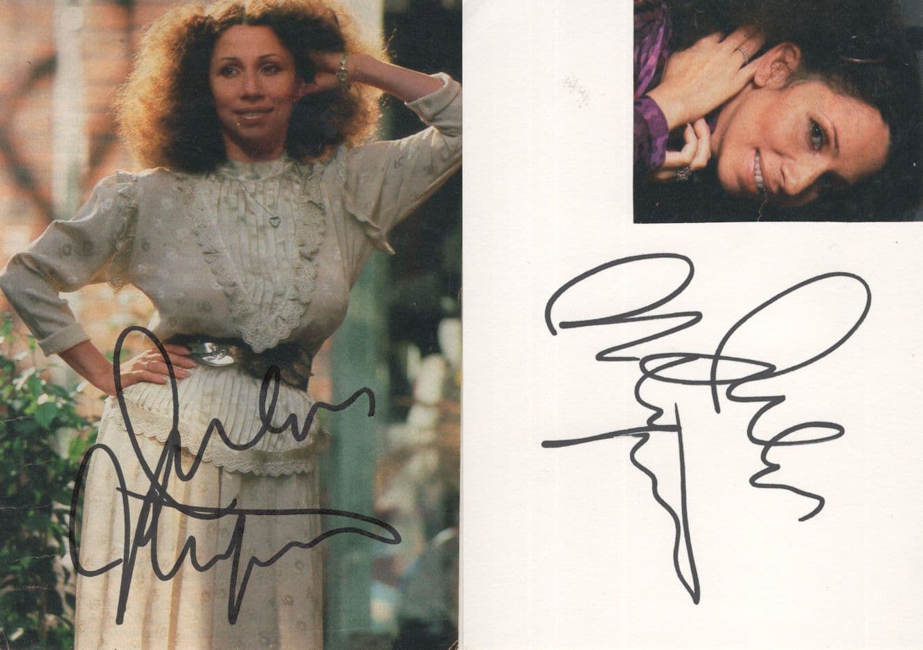 Julia Migenes USA Opera Soprano 2x Hand Signed Autograph s