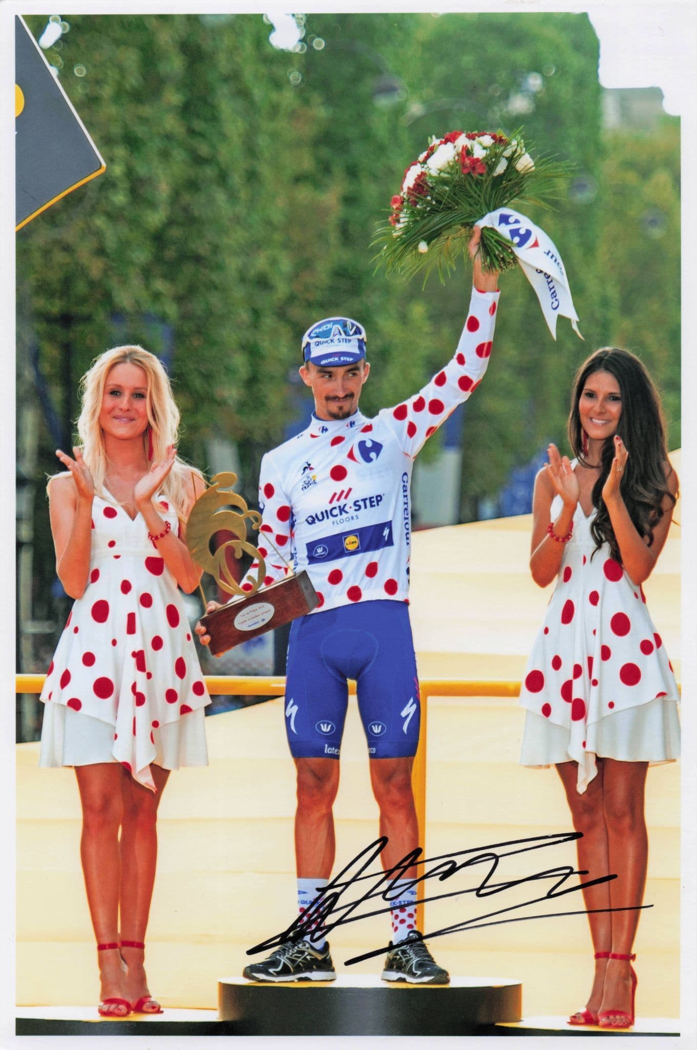 Julian Alaphilippe French Cyclist 2018 Tour De France 12x8 Hand Signed Photo