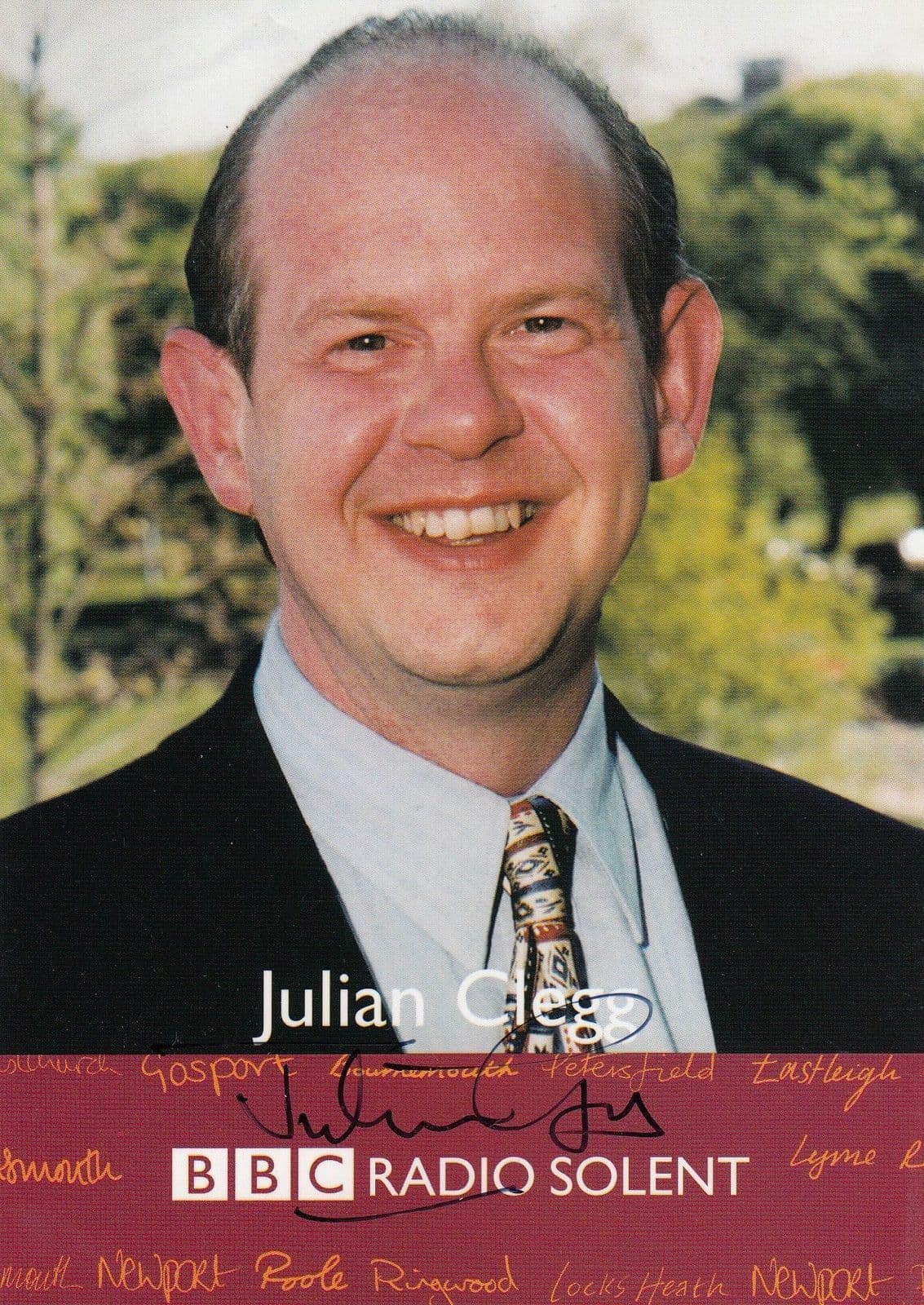 Julian Clegg Most Haunted Live BBC Ghost Show Radio Solent Hand Signed Photo