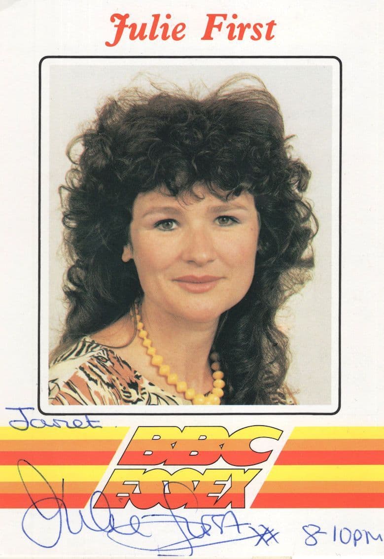 Julie First Radio Essex 1990s Phone In DJ Hand Signed Photo