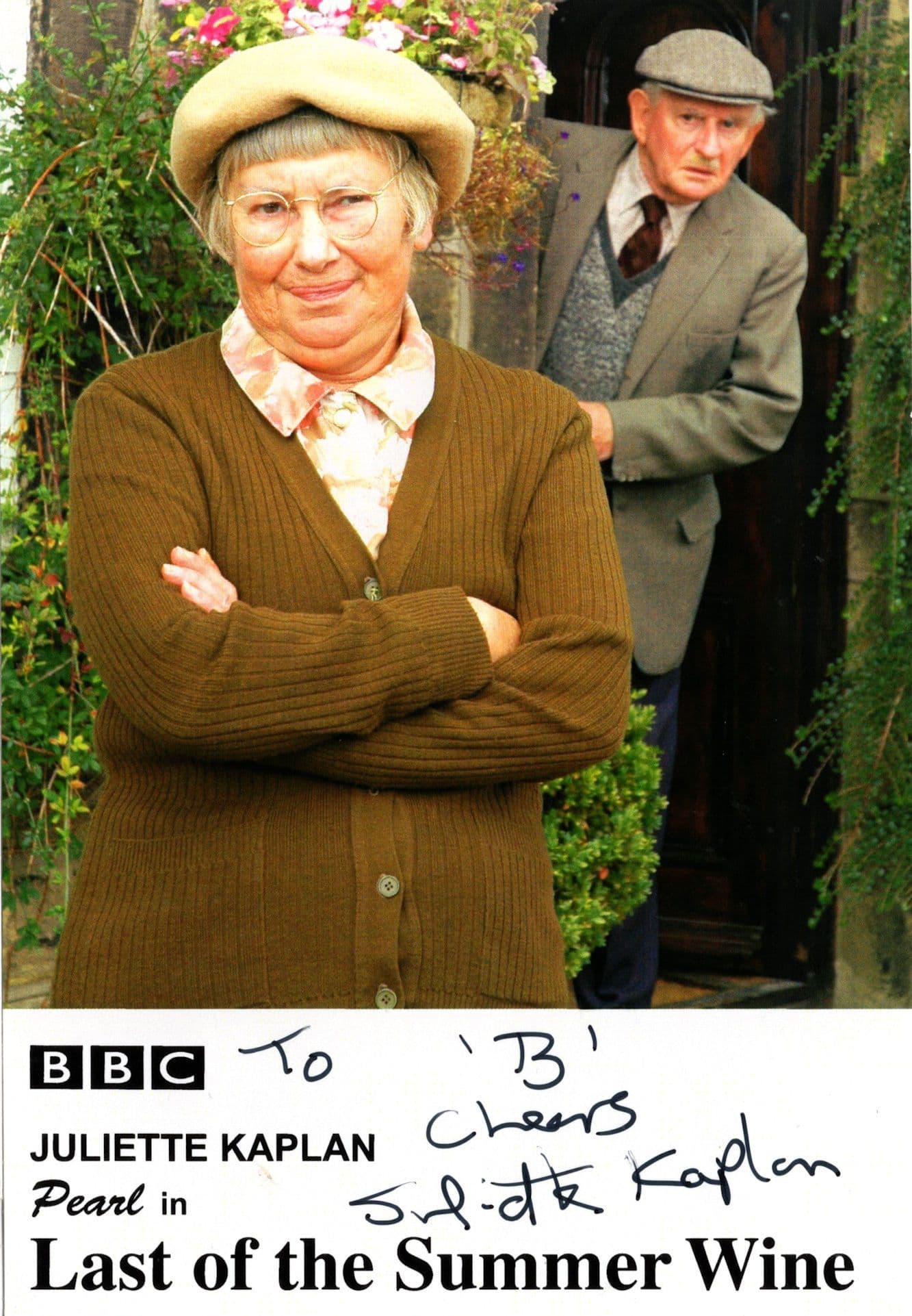 Juliette Kaplan Last Of The Summer Wine Hand Signed Cast Card Photo