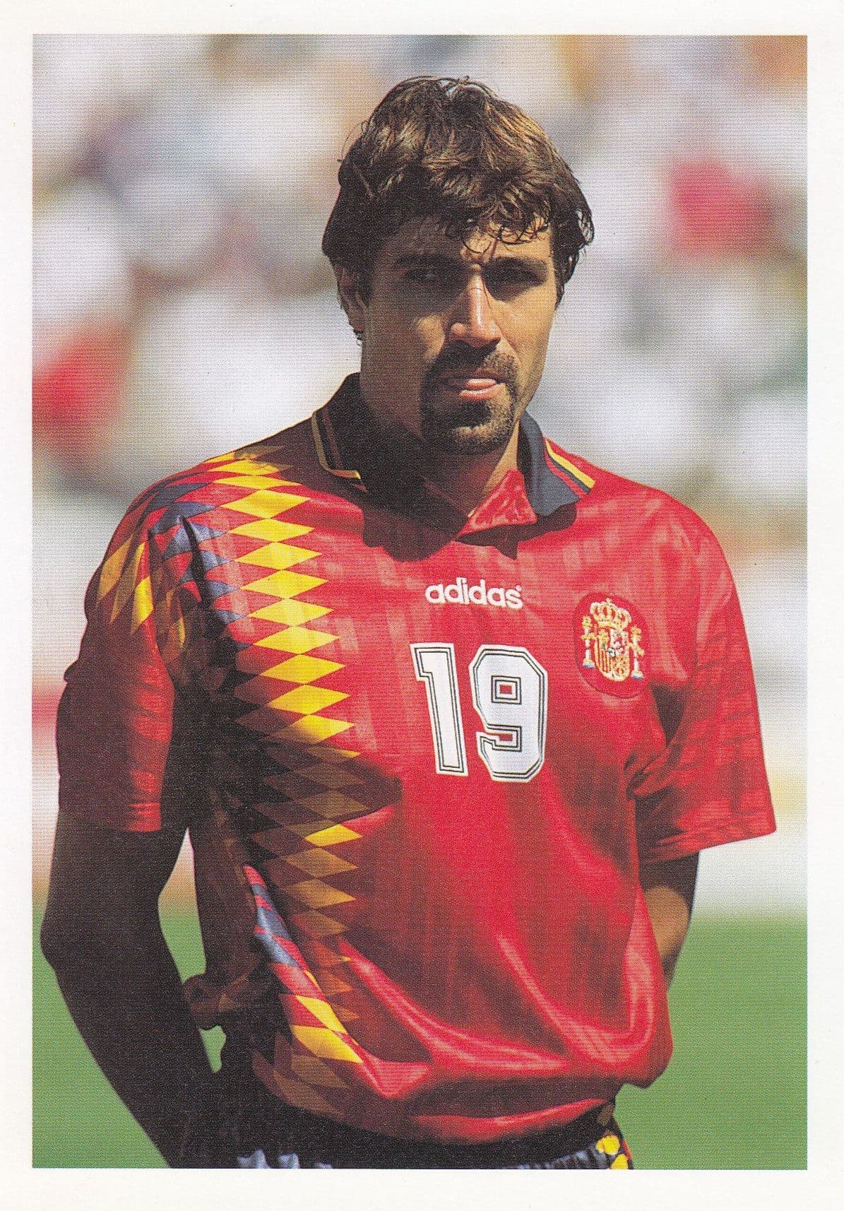 Julio Salinas Spain Spanish International Football Striker Postcard