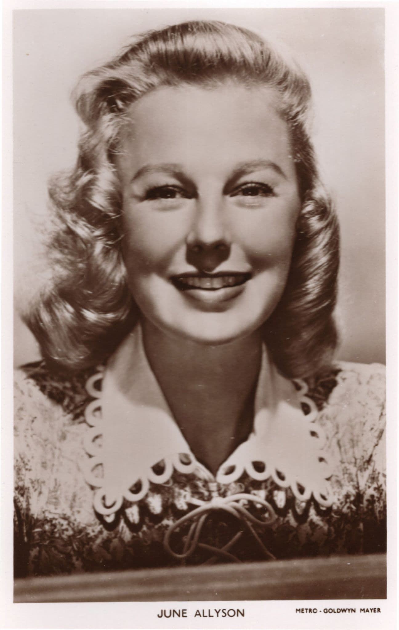 June Allyson Picturegoer Rare Real Photo PB Postcard