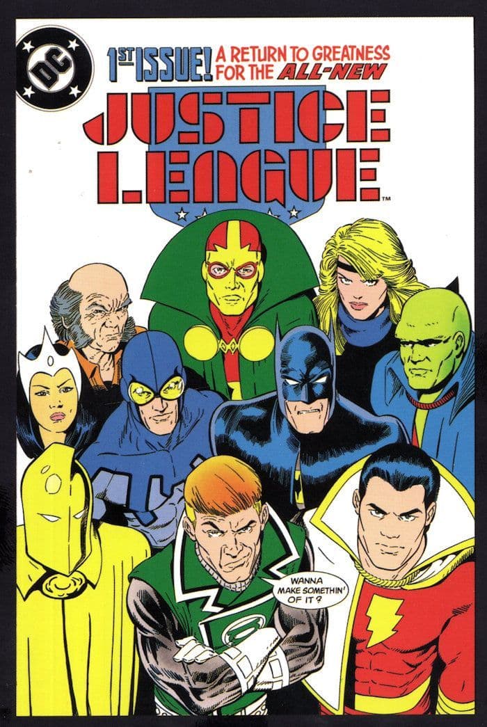 Justice League Of America DC Comic Book Issue One 1 Postcard