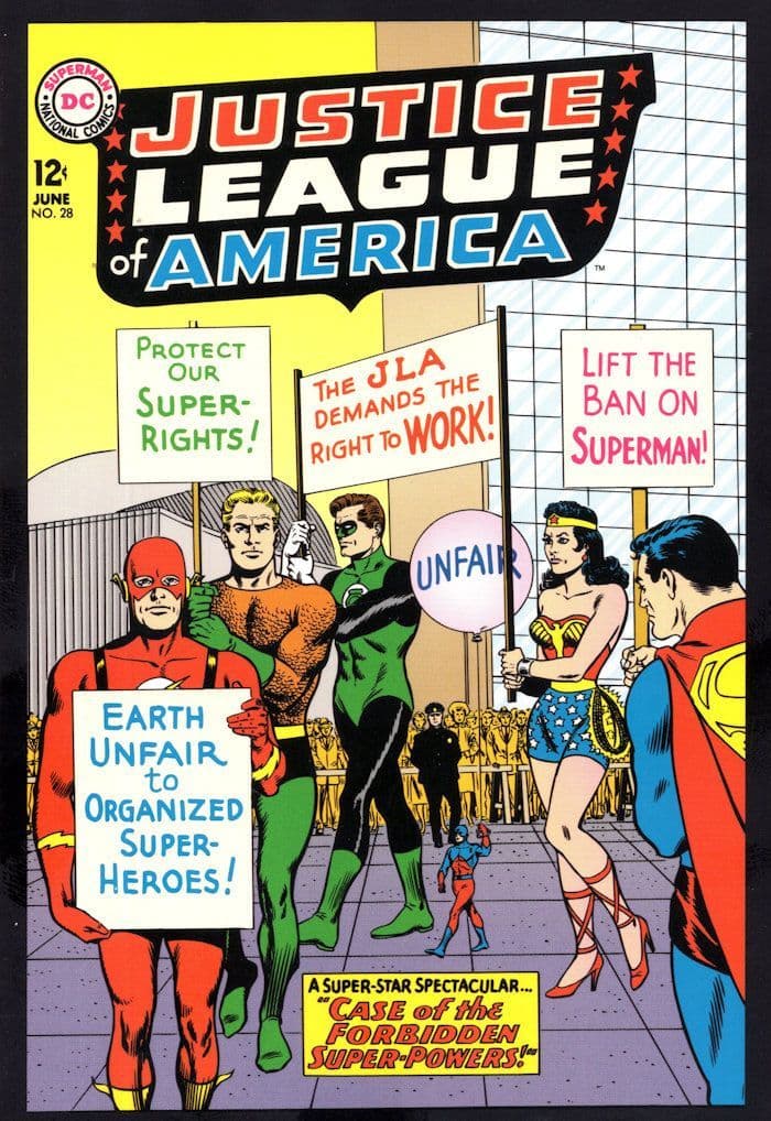 Justice League Of America Issue 28 DC Comic Book Superman Postcard