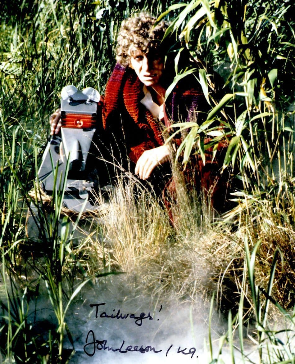 K9 John Leeson Dr Who With Tom Baker Large Hand Signed Photo