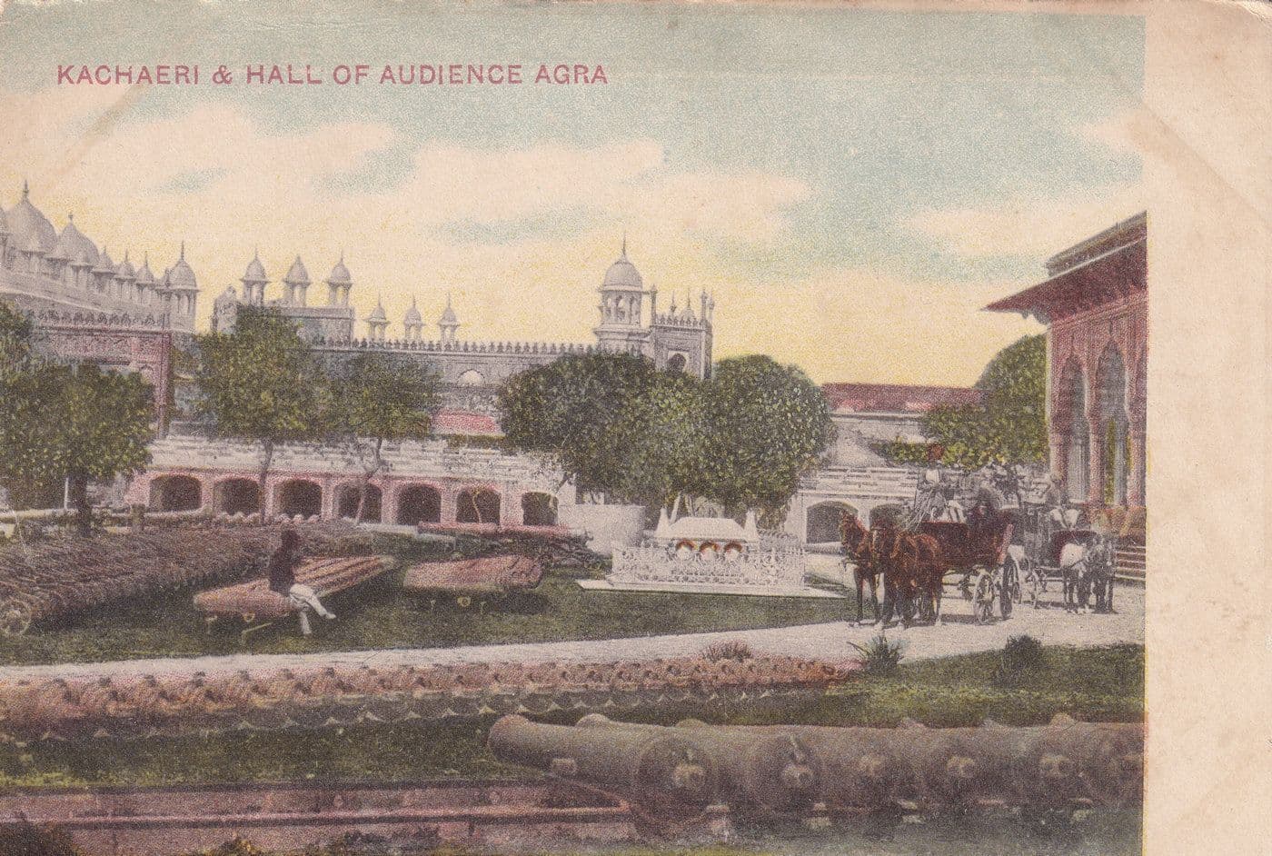 Kachaeri & Hall of Audience Agra India Postcard