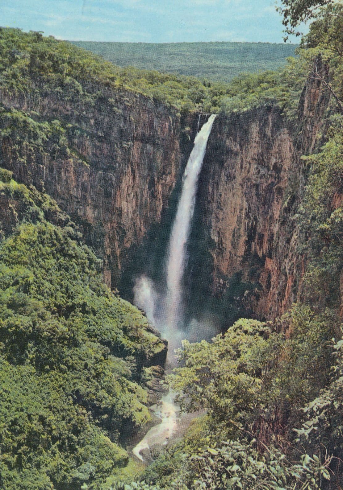 Kalambo Falls Near Mbala Zambia Postcard