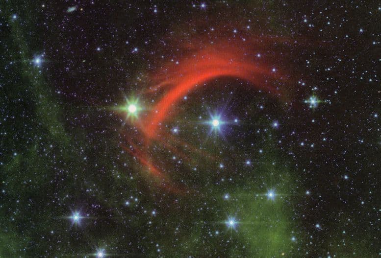 Kappa Cassiopeiae Space Gas Collision  Star Constellation Postcard