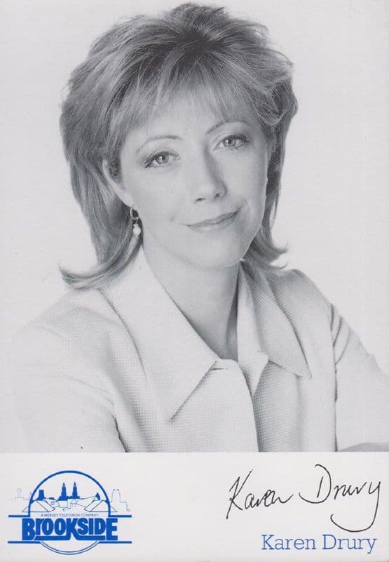 Karen Drury Brookside Cast Card