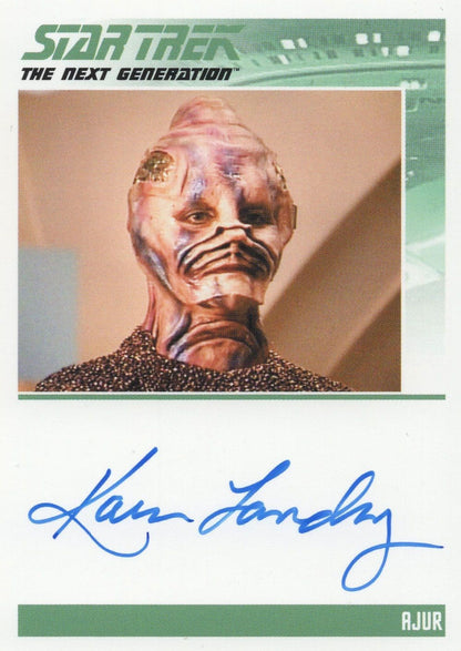 Karen Landry as Ajur Star Trek Hand Signed Autograph Photo Card