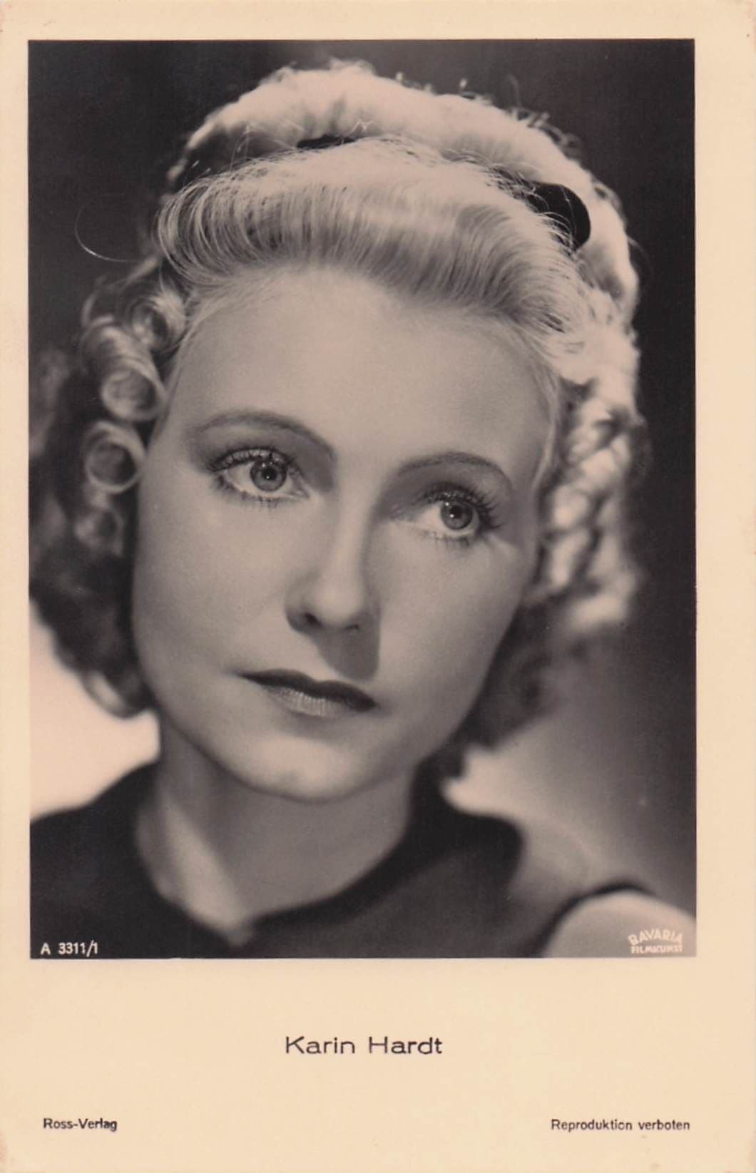 Karin Hardt Early German Film Star Old RPC Postcard