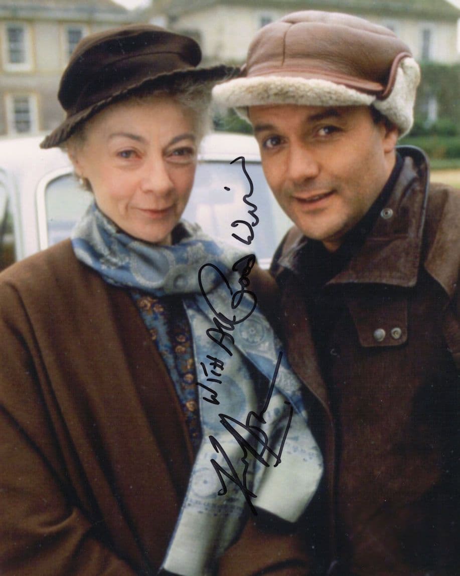Karl Howman with Geraldine McEwan 10x8 Hand Signed Photo