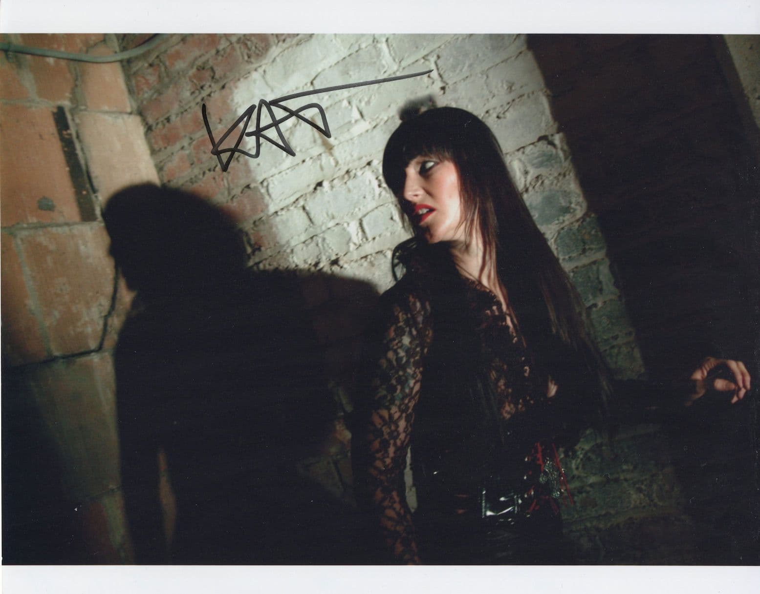 Kat Turner British Horror Actress All About Evil 10x8 Hand Signed Photo