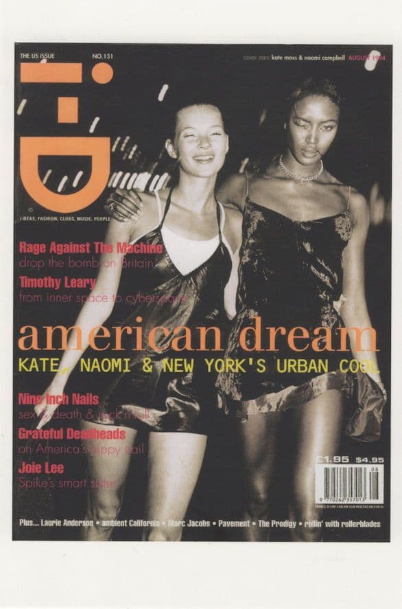 Kate Moss Naomi Campbell Supermodel Cover Girl 1994 Postcard