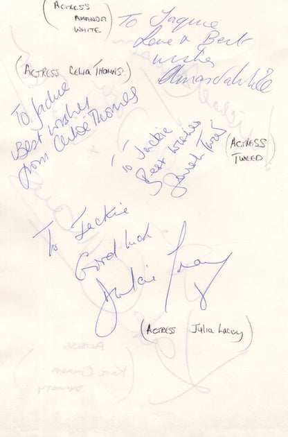 Kate Omara Dynasty Vintage 7x MULTI Hand Signed Autograph s