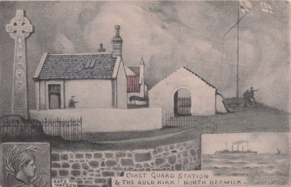 Kate Watson of North Berwick Coast Guard Station R Phillimore Antique Postcard