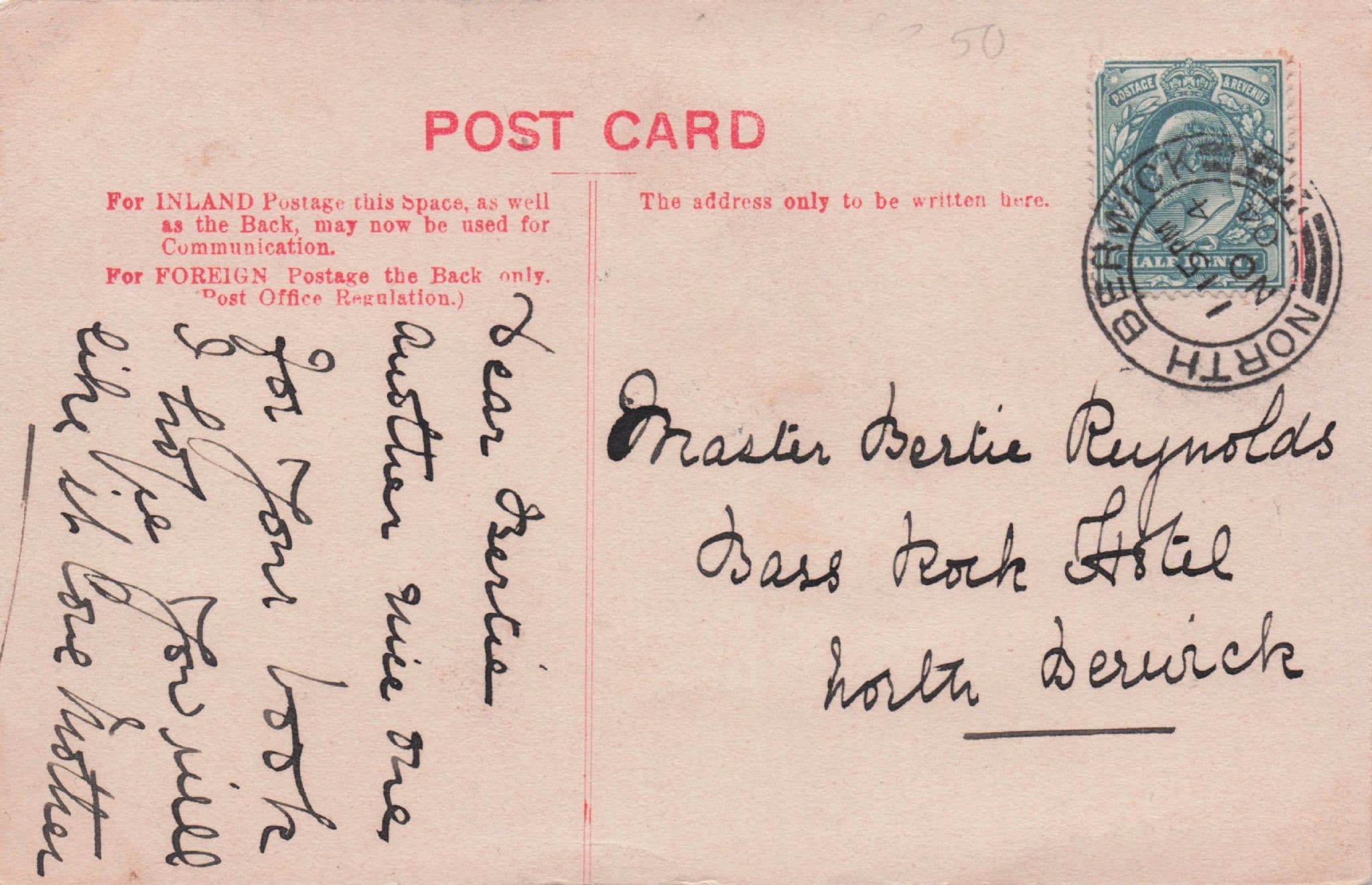 Kate Watson of North Berwick Coast Guard Station R Phillimore Antique Postcard