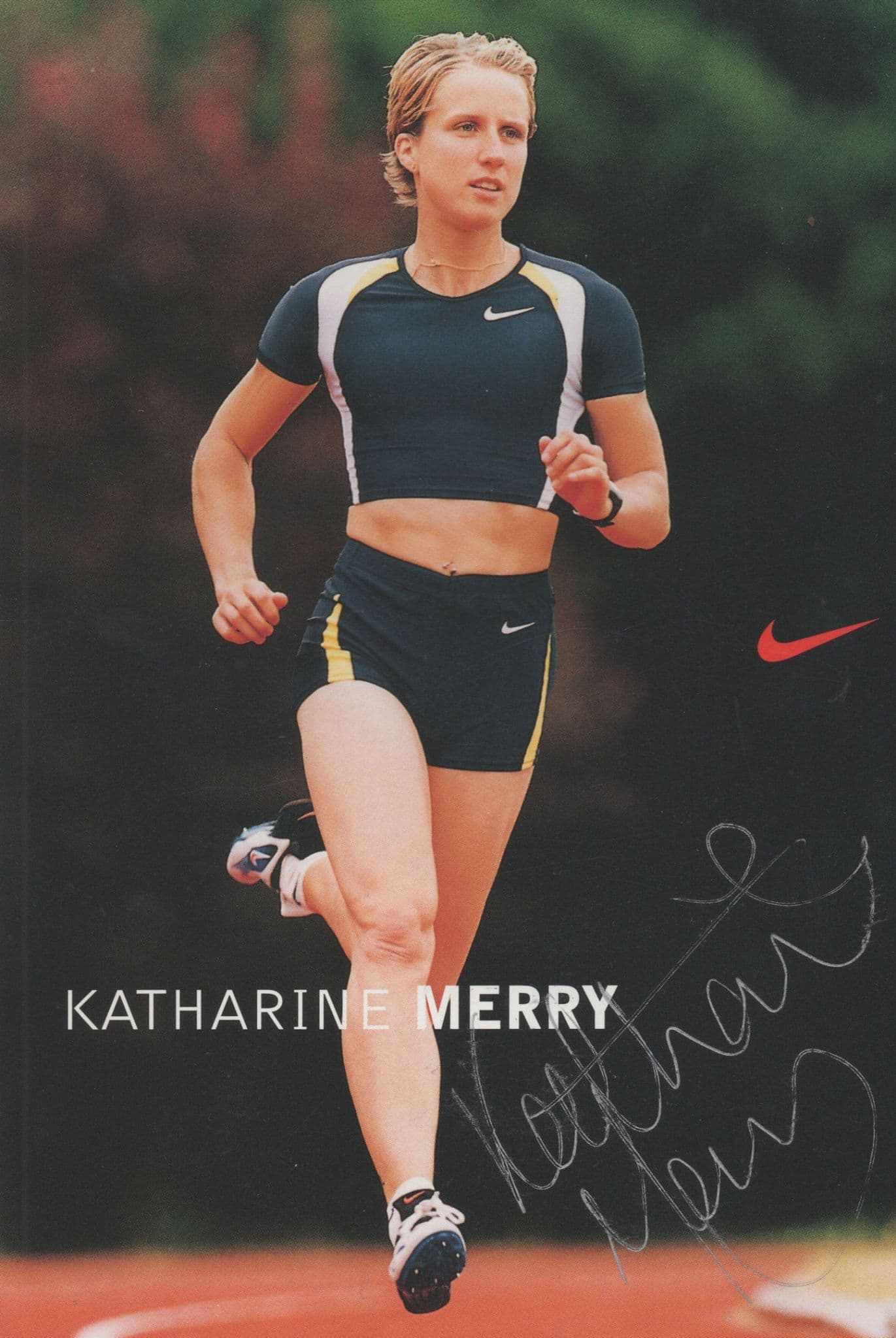 Katharine Merry 2001 Fastest Woman In The World Hand Signed Photo