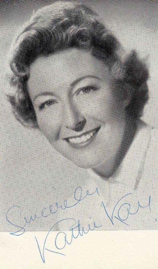 Kathie Kay Hand Signed Photo