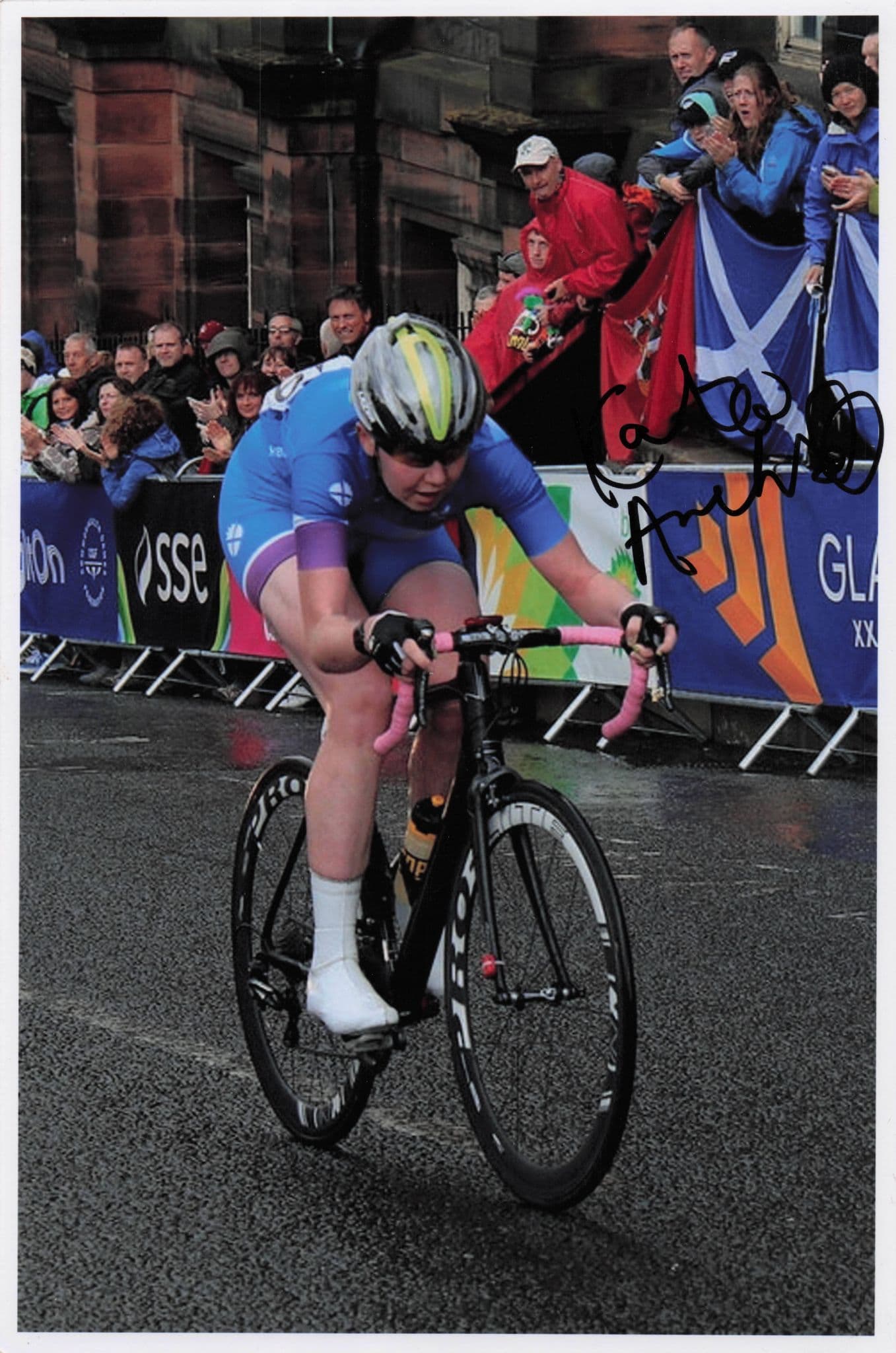 Katie Archibald GB Scottish Cycling 2016 Olympic Team 12x8 Hand Signed Photo