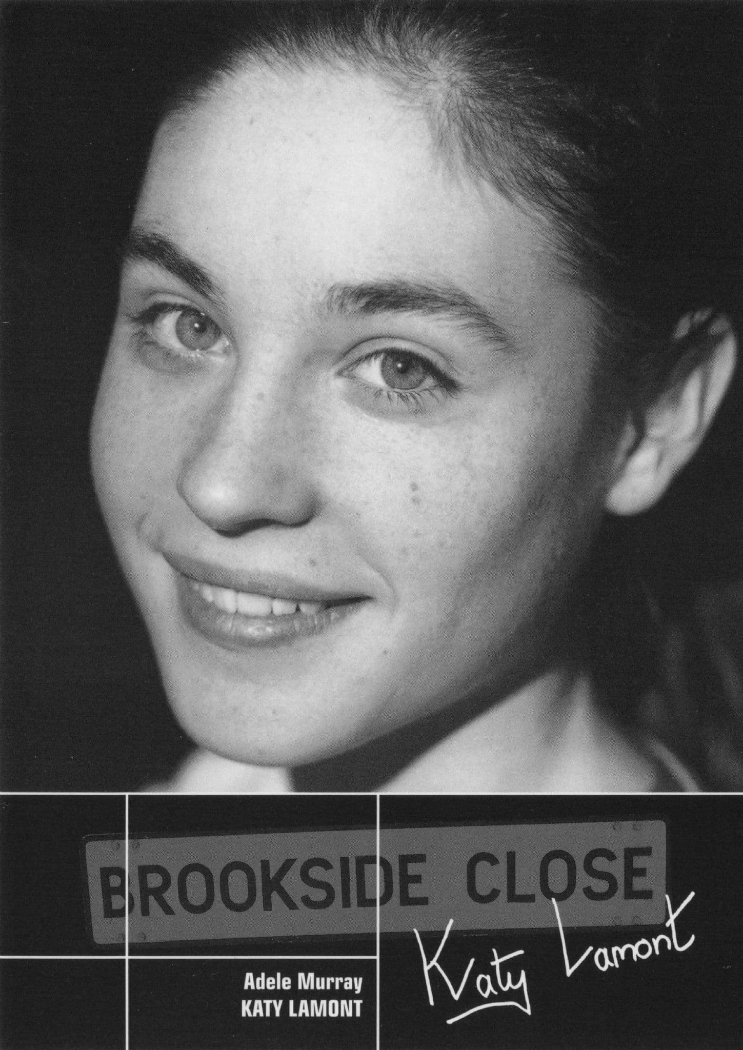 Katy Lamont Adele Murray Brookside Reverse Hand Signed Cast Card Photo
