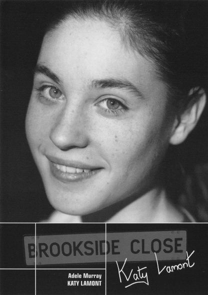 Katy Lamont Adele Murray Brookside Reverse Hand Signed Cast Card Photo