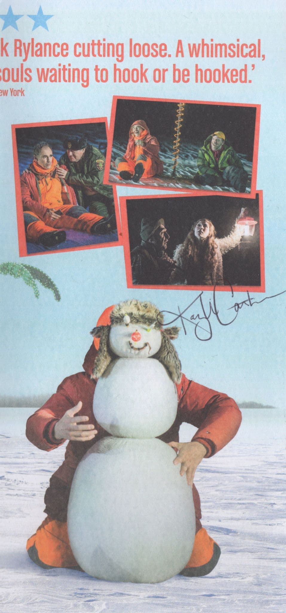 Kayli Carter of Charles Manson & Godless Western Hand Signed Theatre Flyer
