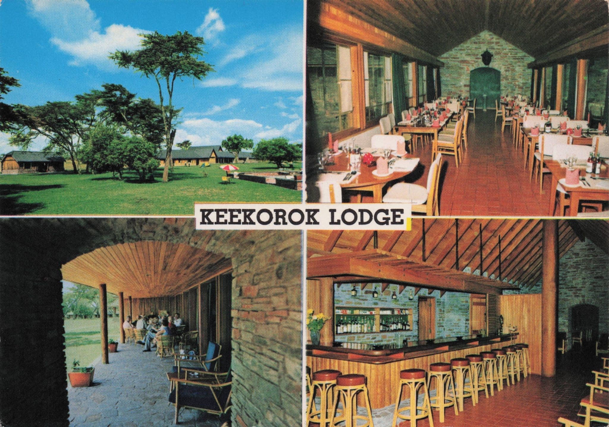 Keekorop Lodge Kenya Nairobi Restaurant Bar Photo Postcard