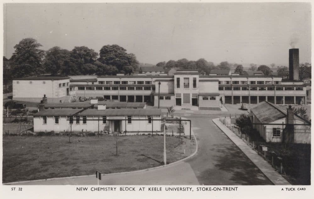 Keele University Chemistry Science Block Old Real Photo Postcard