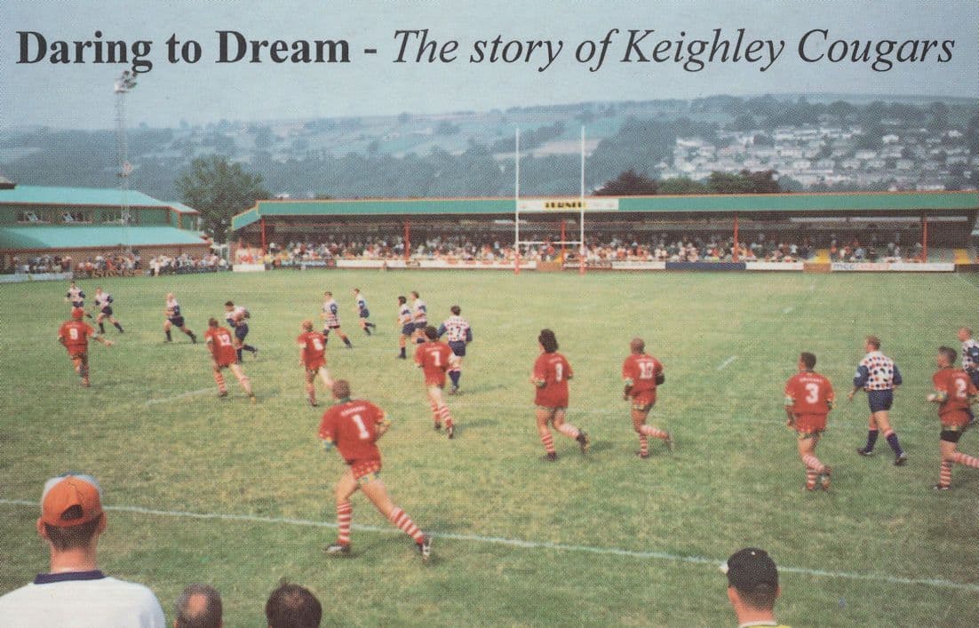 Keighley Cougars Nottingham Football Team Advertising Postcard