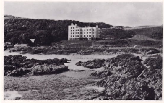 Keil Hotel from Kintyre Southend Rocks Real Photo Postcard