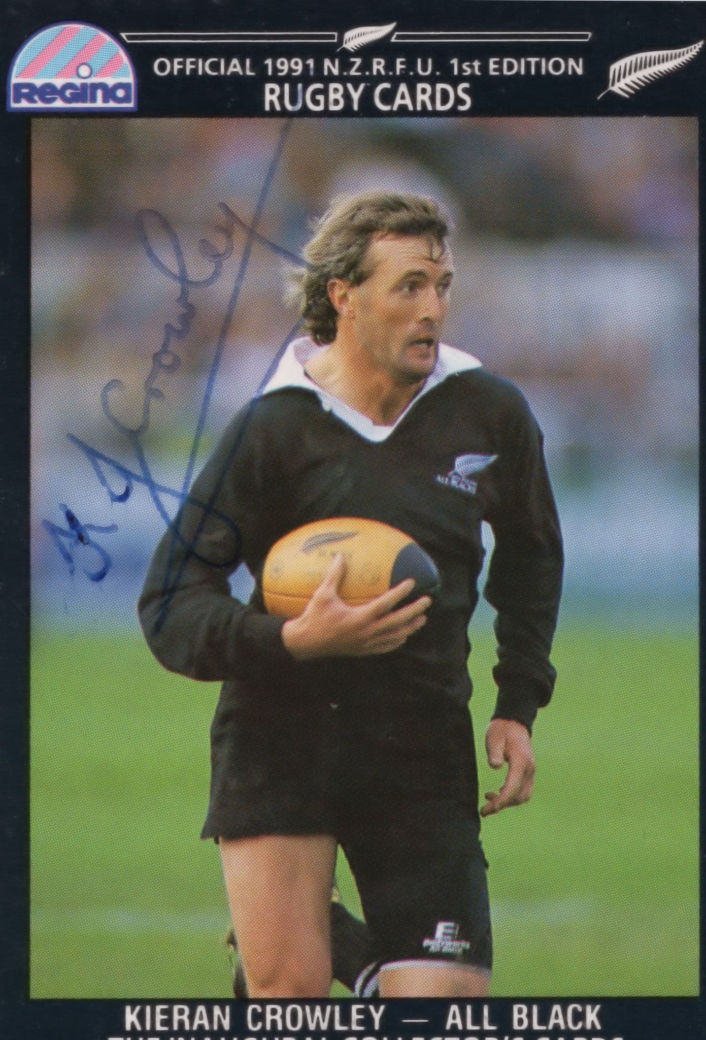 Keiran Crowley New Zealand Rugby All Blacks Hand Signed Rugby Photo