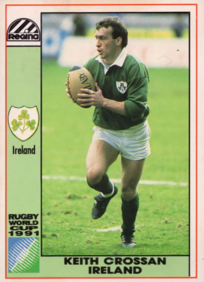 Keith Crossan Ireland Hand Signed Rugby 1991 World Cup Card Photo
