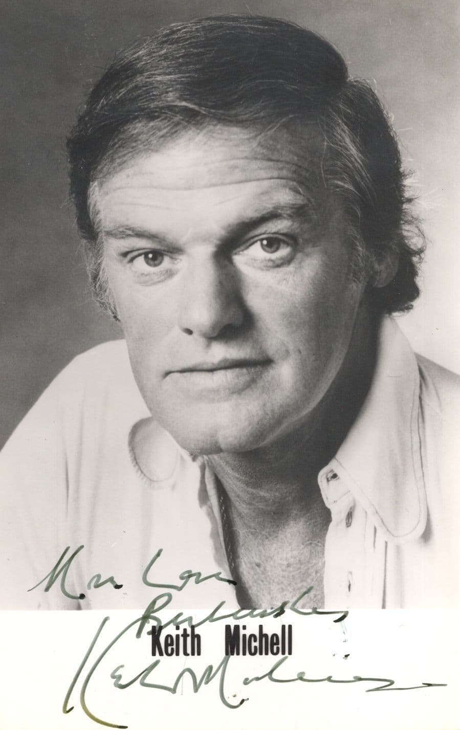 Keith Mitchell BBC Shakespeare King Henry VIII Old Hand Signed Photo