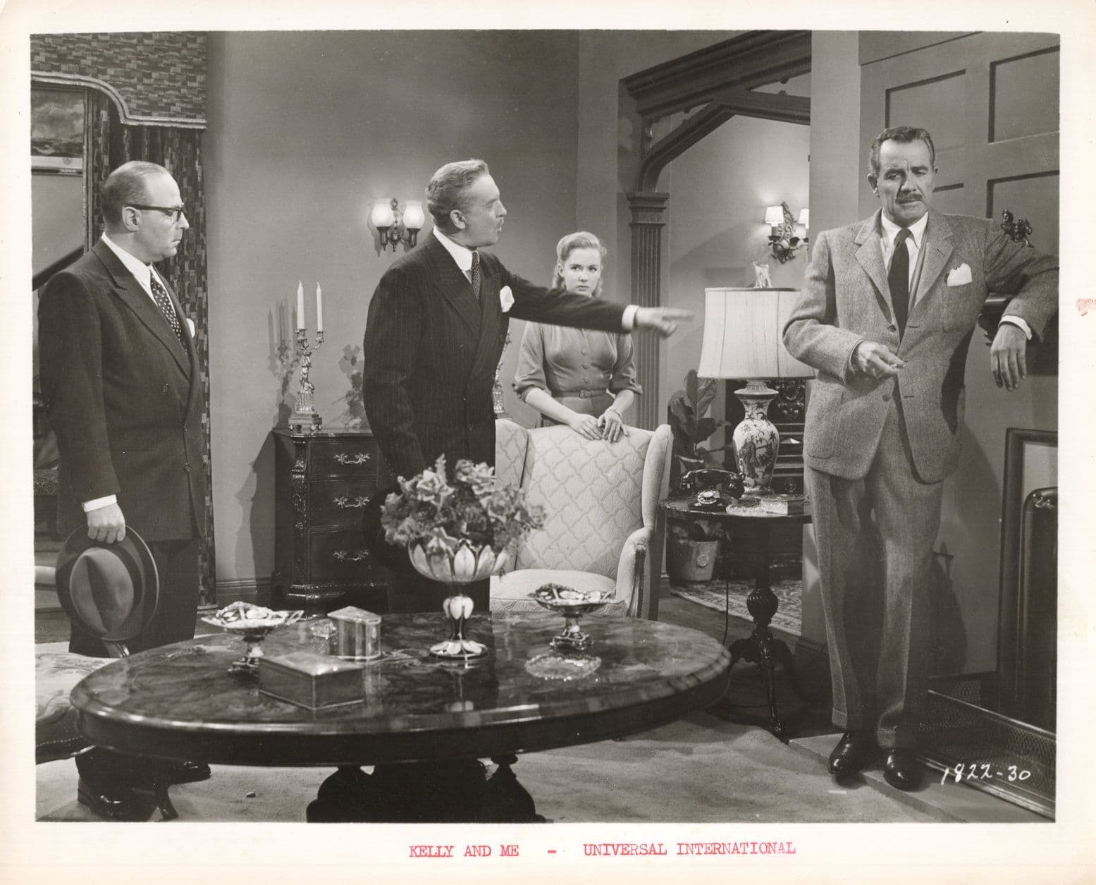 Kelly & Me Movie Piper Laurie Van Johnson Performing Dog UA Film 10x8 Vintage Photo