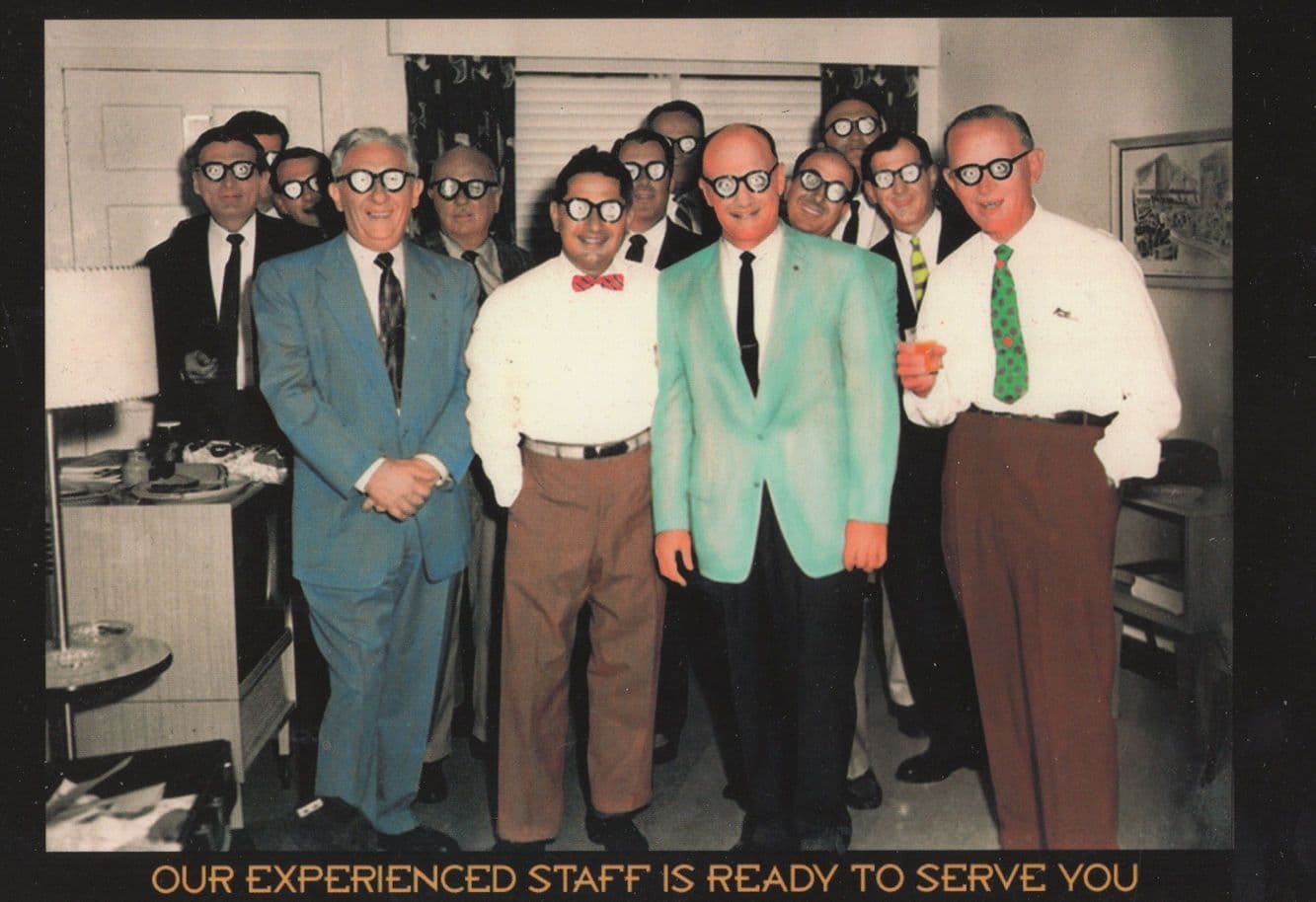 Ken Brown Experienced Office Staff Crazy Team Comic Postcard