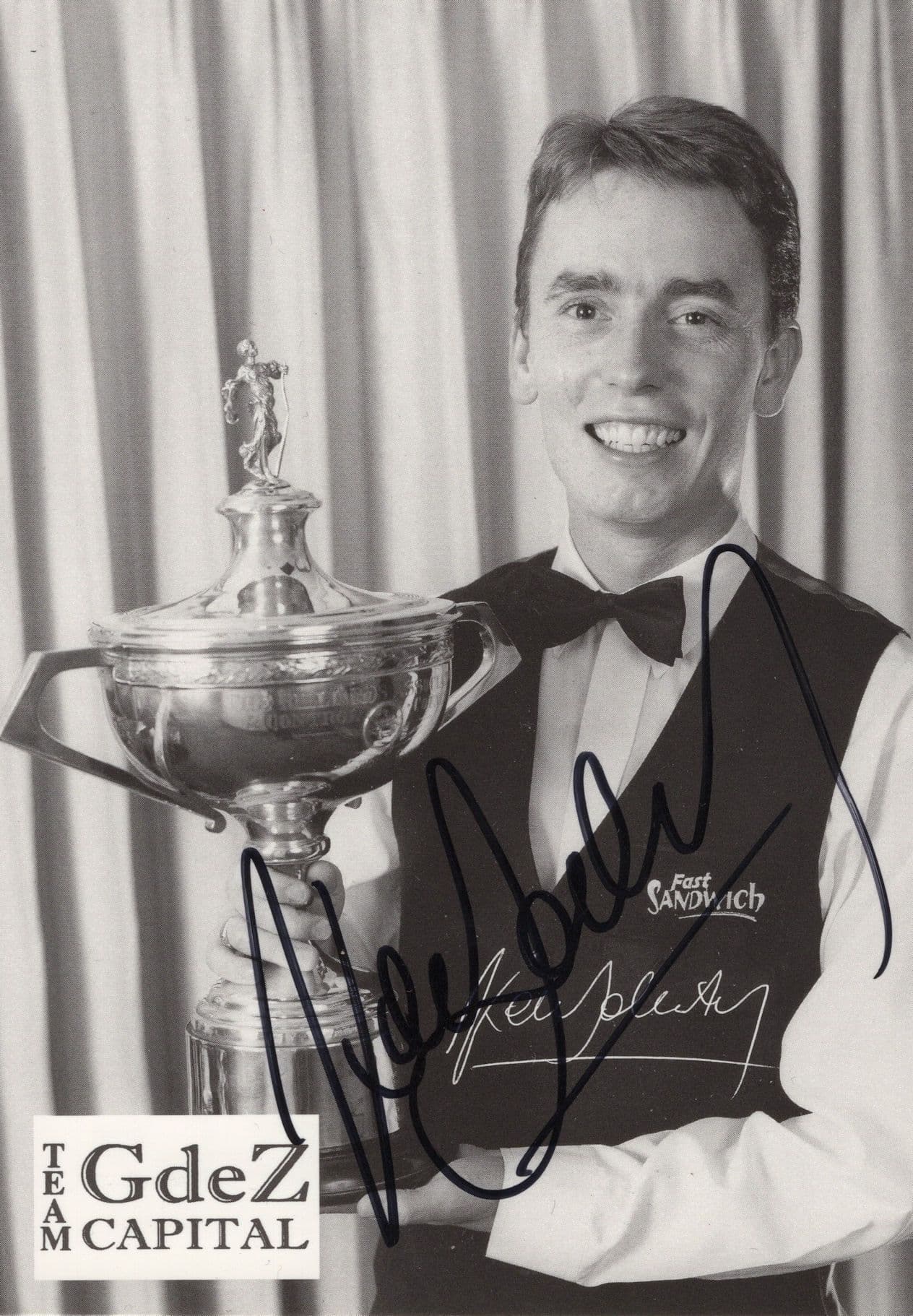 Ken Doherty Team GDAZ Capital Snooker Hand Signed Photo
