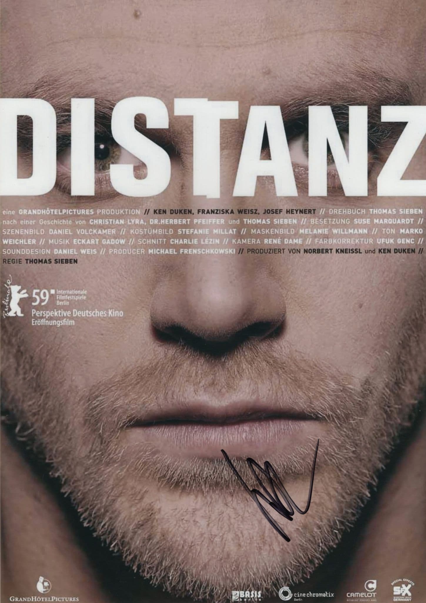 Ken Duken German Actor Distanz Film 12x8 Hand Signed Photo