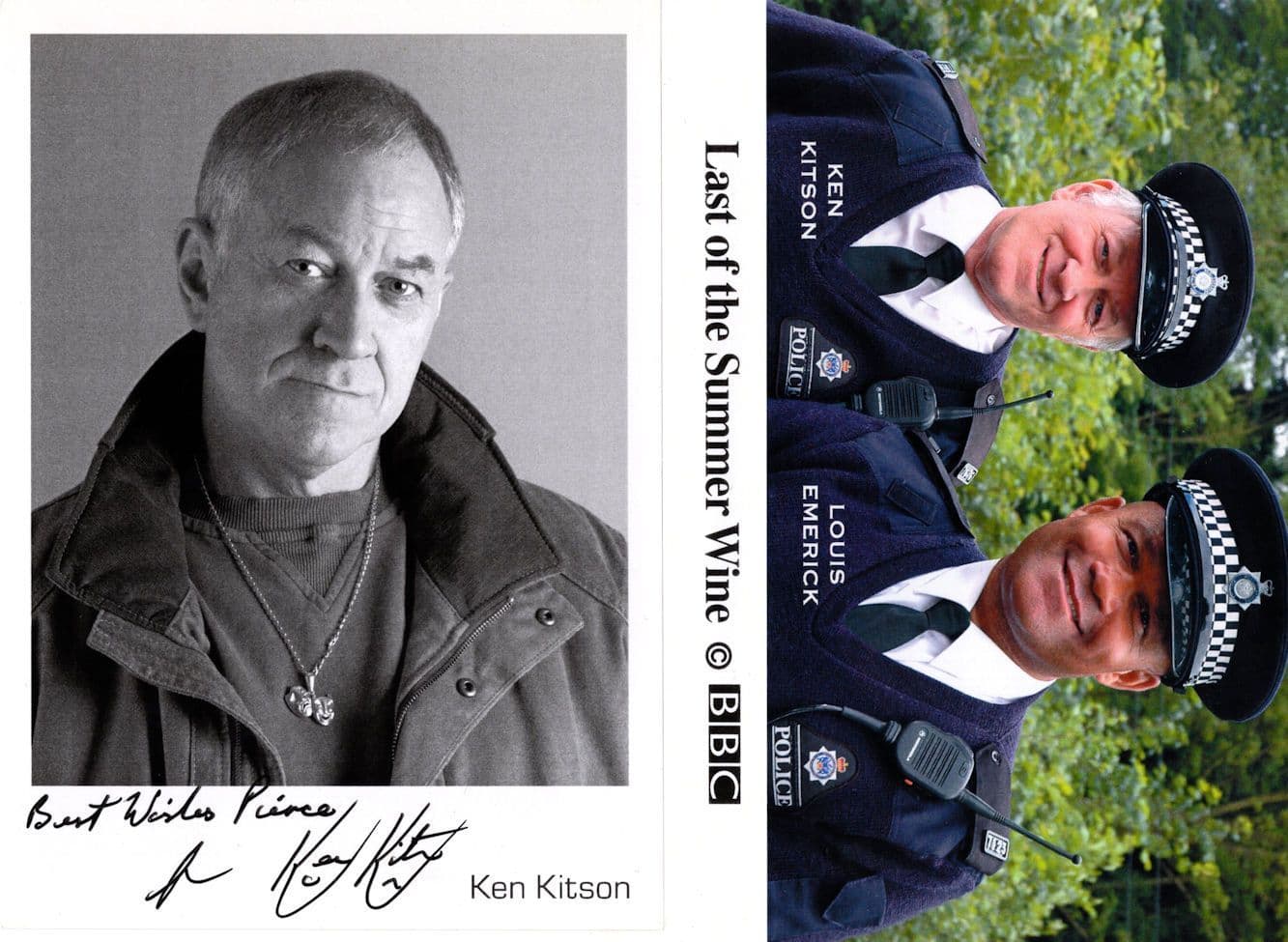 Ken Kitson of Last Of The Summer Wine 2x Hand Signed Photo & Cast Card