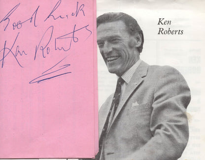 Ken Roberts Bunny Baron Clacton On Sea 3x Hand Signed Theatre Programme