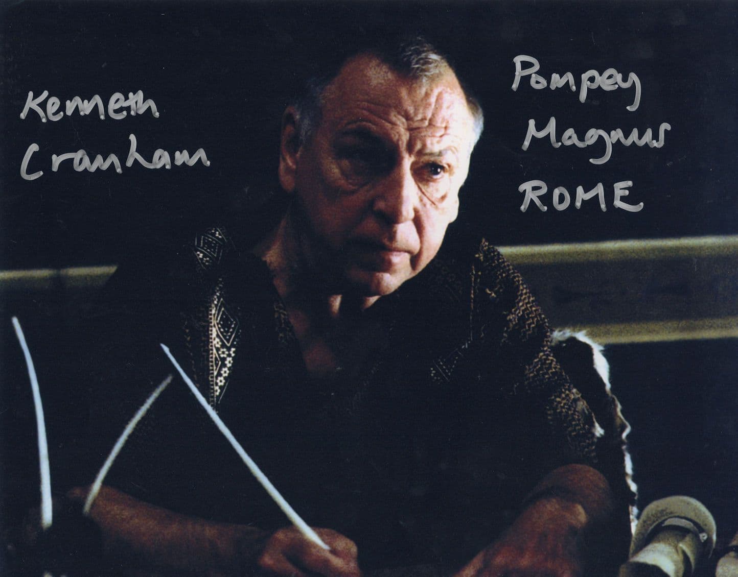 Kenneth Cranham as Pompey Magnus in Rome 10x8 Hand Signed Photo