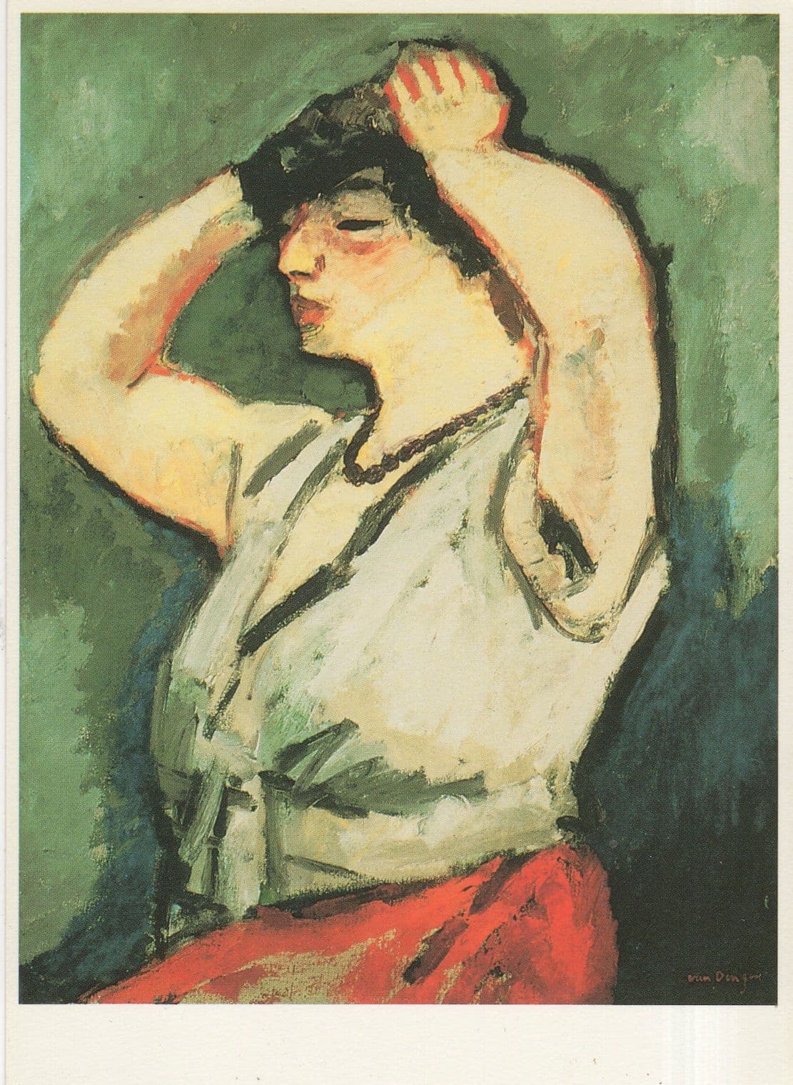 Kess Van Dongen Untitled Private Collection Painting Postcard