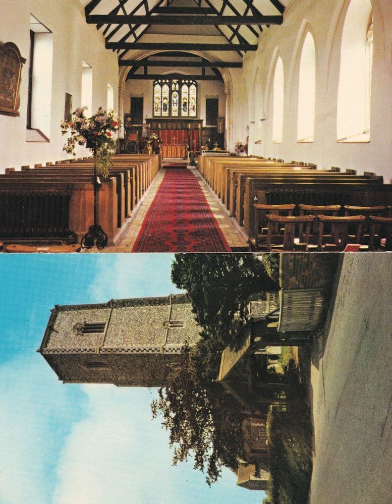 Kessingland St Edmunds Church 2x 1970s Postcard s