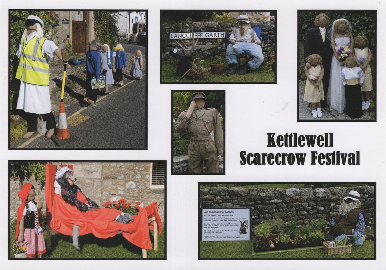 Kettlewell Scarecrow Festival Yorkshire Postcard