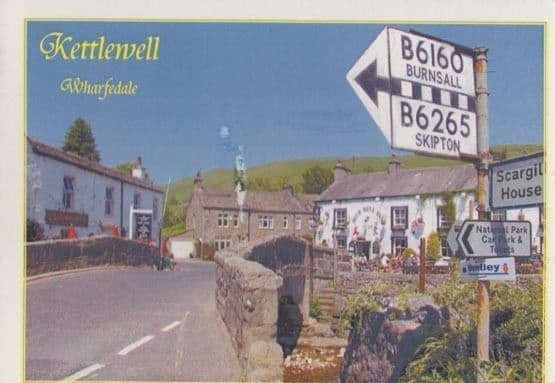 Kettlewell Wharfedale Roadsign Signpost Toilet Toilets Arrow Yorkshire Postcard