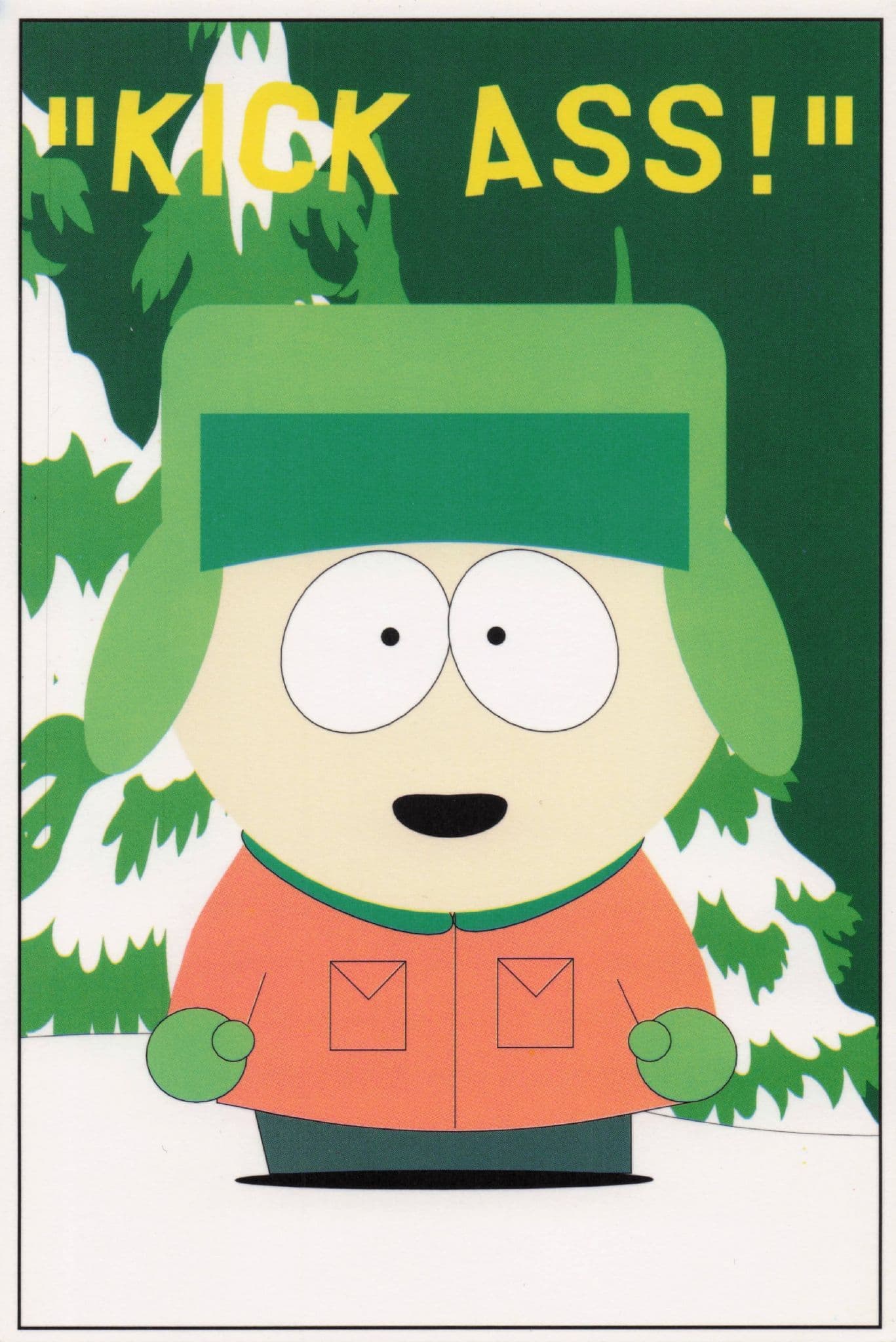 Kick Ass Kyle South Park TV Show Postcard