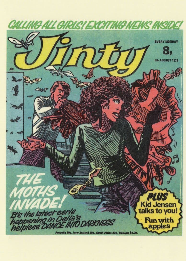 Kid Jensen Radio 1 DJ Talks Jinty 1970s Girls Comic Book Postcard
