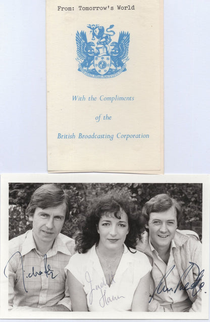 Kieran Prendeville Judith Hann Michael Rodd BBC Tomorrows World Hand Signed Photo